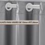 Imagem de Cortina Cinza Janela Grande 2,80x1,90 Blackout PVC Liso