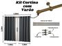 Imagem de Cortina com varão Incluso 3,00 x 2,20 para porta ou Janela