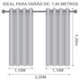 Imagem de Cortina Corta Luz Blecaute Blackout M1 Pvc 2,20m X 1,30m