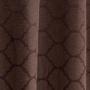 Imagem de Cortina Dallas 2,80M X 1,60M Jacquard Marrom Sala Quarto