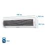 Cortina de Ar 150 cm 220v Elgin Compact - Cortina de Ar Elgin Imagem de Cortina de Ar 150 cm 220v Elgin Compact