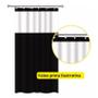 Imagem de Cortina de Box Banheiro Lavável Resistente Chuveiro Higiene Privacidade Impermeável Versátil Vidro