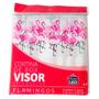 Imagem de Cortina de Box Vinil 135x200cm Retangular Plast Leo Estampado com Visor Flamingo
