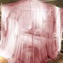 Imagem de Cortina de cama Canopy Joyreap 4 Corners Post Pink para meninas