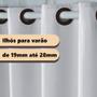 Imagem de Cortina De Cozinha Estampada Bule 2,40x1,30 Para Varão Simples