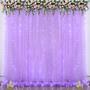 Imagem de Cortina de fundo Suppromo Lavender Tule com luzes 6x2,4m