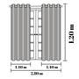 Imagem de Cortina De Janela Cozinha/Sala Larg. 2,80x1,20