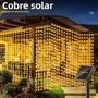 Imagem de Cortina de Luz Solar LED 300 - À Prova D'Água para Jardim e Quintal