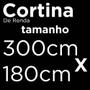 Imagem de Cortina de Renda com Forro Interlar Clássica Pantalla Marfim 300x180cm