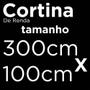 Imagem de Cortina de Renda para Cozinha Cascata Clássica Tulipinhas Interlar 300x100cm Marfim
