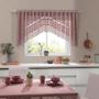 Imagem de Cortina de Renda para Cozinha Cascata Color 300x100cm Interlar Rosê