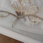 Imagem de Cortina De Voal Bordada Floral Com Forro Microfibra 3,00x2,30