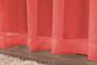 Imagem de Cortina em Voil Liso Para Sala ou Quarto Para Varão Simples Vermelho 4,00m x 2,40m