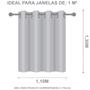 Imagem de Cortina Folha 100% Blackout PVC 1,10 x 1,30 Para Janela d 1m