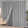 Imagem de Cortina Gaze de Linho com Blackout em Tecido 6,00 x 2,50 para Sala ou Quarto de Luxo Elegante