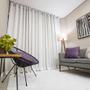 Imagem de Cortina Gaze de linho Com Forro 6,00X2,60 Para Varão / Sala/Quarto