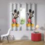 Imagem de Cortina Infantil com Blackout PVC Mickey Logo Bella Janela 2,40x1,70