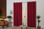 Imagem de Cortina Jacquard Semiblackout 2M Vermelho Desenhada