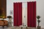 Imagem de Cortina Jacquard Semiblackout 3M Vermelho Desenhada