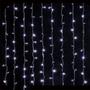 Imagem de Cortina Natal Branco Frio 500 Lâmpadas LED Pisca-Pisca Iluminação Natalina Festa Luz Sala Decoração