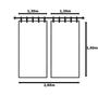 Imagem de Cortina para Decoração de Sala Quarto Escritório Malha Gel com Ilhós Lisa 2,00m x 1,60m