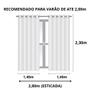 Imagem de Cortina Para Porta Sala 100% Blackout 2,80x2,30 Cores