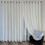 Imagem de Cortina Para Quarto/Sala/Suíte De Voil Linho Com forro Microfibra P/ Varão 5,00x2,60