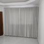 Imagem de Cortina Para Sala De Trilho Suiço De Voil Gaze De Linho Com Forro Blackout 8,00x2,80