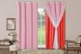 Imagem de Cortina Para Sala ou Quarto PVC c/ Voil 2,80X2,50 Vermelho/B