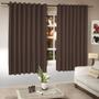 Imagem de Cortina Para Varão Tecido Rustico 1,60x2,60 Para Sala Quarto