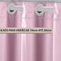 Imagem de Cortina Porta 2,80x2,40 Rosa Quarto Blackout PVC Liso