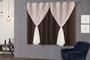 Imagem de cortina pra varão simples cortina 2,80x1,60m cortina pvc e vóil cortina blackout cortina pra sala/quarto