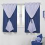 Imagem de Cortina Quarto Infantil Azul Royal 2,20m x 1,30m Teen