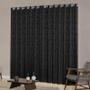 Imagem de Cortina Quarto Semi Blackout Jacquard Preto 3,00X2,50