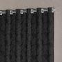 Imagem de Cortina Quarto Semi Blackout Jacquard Preto 4,00X2,80