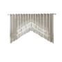 Imagem de Cortina Renda Bando Cascata 3M X 1M Alt Creme Bule Lisa