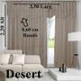 Imagem de Cortina Renda Roseiral Sala Desert 3,50X2,20 Com Bando