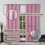 Imagem de Cortina Rosa Blecaute Janela Grande 2,80x2,80 PVC Liso