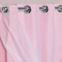 Imagem de Cortina Rosa Xale Voil Blecaute PVC 2,80x1,60 Para Janela