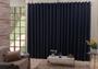 Imagem de Cortina Sala Quarto Em Tecido Semi Blackout Preto 4,00X2,70