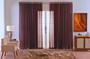 Imagem de cortina sala quarto voal liso delicate 300x220 transparente