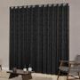 Imagem de Cortina Sala Semi Blackout Jacquard Preto 2,00X1,80