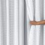 Imagem de Cortina Tecido Blecaute Com Voil Xadrez 5,60M X 2,70M Branco