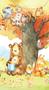 Imagem de Cortina Tecido Oxford Decorativa Árvore Outono Animais Diversos - 120x70cm