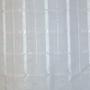 Imagem de Cortina Voil Xadrez Branco3,00X2,40 Com Forro Microfibra