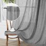 Imagem de Cortinas Boho Semi Sheer MYSKY HOME - 2 Painéis Cinza Escuro (50x90cm)