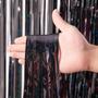 Imagem de Cortinas com Franjas Metálicas Voircoloria Laser Black - Pacote com 2