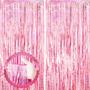 Imagem de Cortinas com Franjas Metálicas Voircoloria Laser Pink - 1,0 x 2,0m (Pacote com 2)