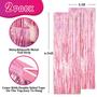 Imagem de Cortinas com Franjas Metálicas Voircoloria Laser Pink - 1,0 x 2,0m (Pacote com 2)