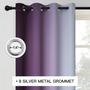 Imagem de Cortinas COSVIYA Grommet Ombre Room Darkening 183x183cm Purp